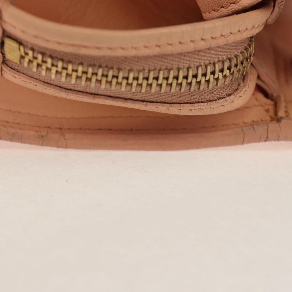 SAINT LAURENT Petit Kabas Hand Bag Leather 2way Pink Gold Auth bs31628 - Picture 6 of 16